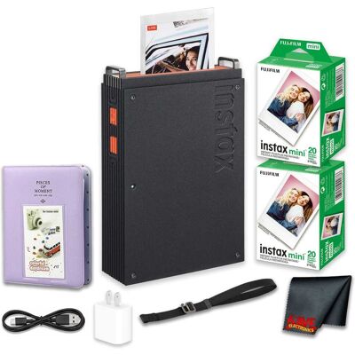 Fuji - instax mini Link+ Smartphone Printer + Photo Album + Instant Film 40 Photos Fuji - instax mini Link+ Smartphone Printer + Photo Album + Instant Film 40 Photos
