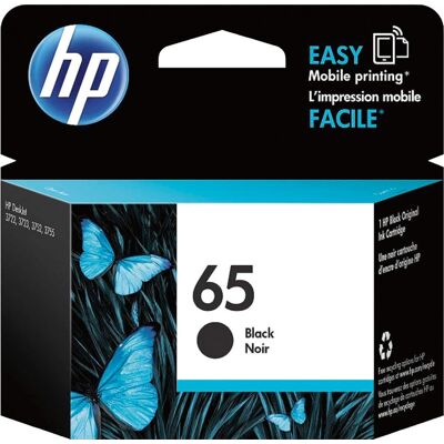 HP - 65 Standard Capacity Ink Cartridge - Black HP - 65 Standard Capacity Ink Cartridge - Black
