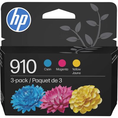HP - 910 3-Pack Standard Capacity Ink Cartridges - Cyan/Magenta/Yellow HP - 910 3-Pack Standard Capacity Ink Cartridges - Cyan/Magenta/Yellow