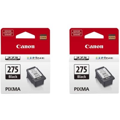 Canon - PG-275 Ink Cartridge, 2 Pack - Black Canon - PG-275 Ink Cartridge, 2 Pack - Black