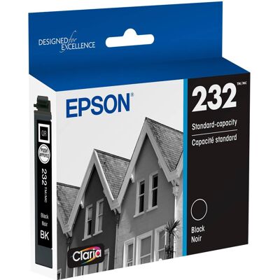 Epson - 232 Claria Ink Standard Capacity Cartridge (T232120-S) - Black Epson - 232 Claria Ink Standard Capacity Cartridge (T232120-S) - Black