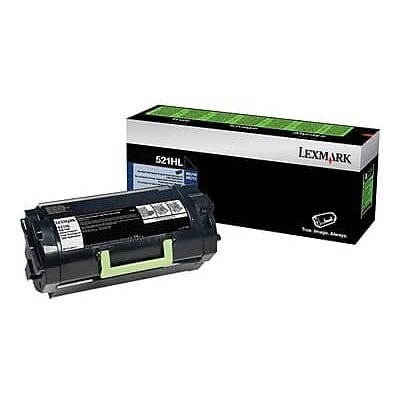 Lexmark - 521 High Yield Toner Cartridge - Black Lexmark - 521 High Yield Toner Cartridge - Black