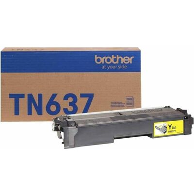 Brother - TN637Y Original Ultra High Yield Laser Toner Cartridge - Yellow - 1 Each - 10,000 pages Brother - TN637Y Original Ultra High Yield Laser Toner Cartridge - Yellow - 1 Each - 10,000 pages