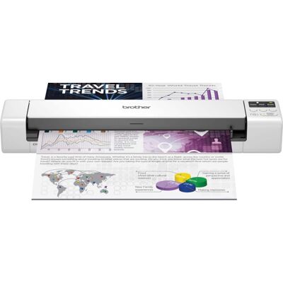 Brother - DS-940DW Compact Wireless Duplex Mobile Document Scanner - White Brother - DS-940DW Compact Wireless Duplex Mobile Document Scanner - White