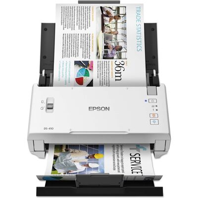 Epson - DS-410 Sheetfed Scanner - 600 dpi Optical - 48-bit 16-bit Grayscale - 26 ppm (Mono) - 26 ppm - Color Epson - DS-410 Sheetfed Scanner - 600 dpi Optical - 48-bit 16-bit Grayscale - 26 ppm (Mono) - 26 ppm - Color