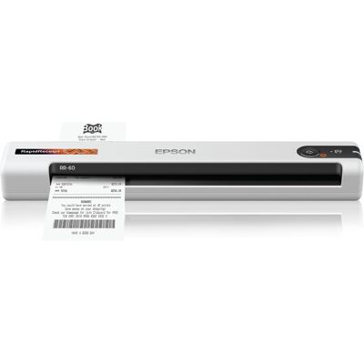 Epson - RapidReceipt RR-60 Mobile Receipt and Color Document Scanner - White Epson - RapidReceipt RR-60 Mobile Receipt and Color Document Scanner - White
