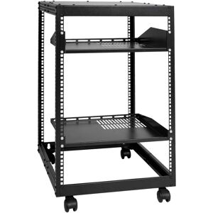 VEVOR - 15U Open Frame Server Rack, 23-40 in Adjustable Depth, Free Standing or Wall Mount Network Server Rack, 4 Post AV Rack - Black VEVOR - 15U Open Frame Server Rack, 23-40 in Adjustable Depth, Free Standing or Wall Mount Network Server Rack, 4 Post AV Rack - Black