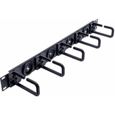 StarTech.com - StarTech 1U 19" Cable Management Organizer - D Ring Hook Network/Server Rack Cord Manager StarTech.com - StarTech 1U 19" Cable Management Organizer - D Ring Hook Network/Server Rack Cord Manager