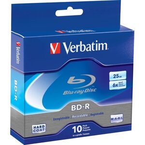 Verbatim - Blu-ray Recordable Media - 6x - 25 GB - 10 Pack Spindle Verbatim - Blu-ray Recordable Media - 6x - 25 GB - 10 Pack Spindle