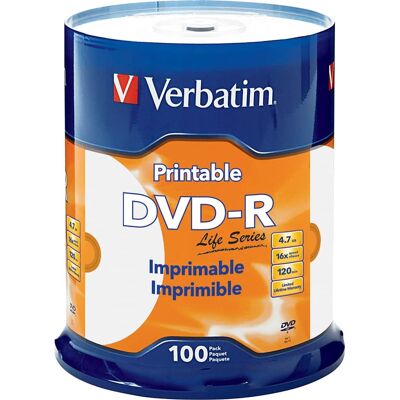 Verbatim - 16x DVD-R Discs - White Verbatim - 16x DVD-R Discs - White