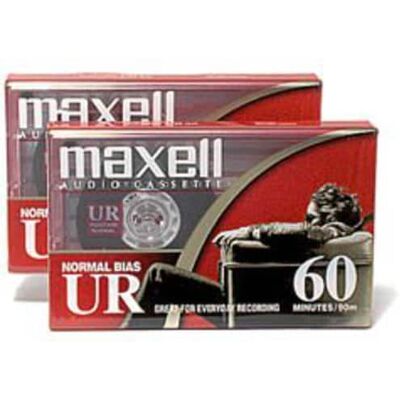 Maxell - 109024 UR-60 2PK Normal Bias Audio Cassettes 60 Minutes With Cases 2 Pack - AUDIO CASSETTE - Multicolor Maxell - 109024 UR-60 2PK Normal Bias Audio Cassettes 60 Minutes With Cases 2 Pack - AUDIO CASSETTE - Multicolor