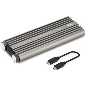 SIIG Inc - USB 3.2 Gen 2x2 Type-C M.2 PCIe NVMe SSD Enclosure - Ultra Fast 20G Data Transfer Rate SIIG Inc - USB 3.2 Gen 2x2 Type-C M.2 PCIe NVMe SSD Enclosure - Ultra Fast 20G Data Transfer Rate