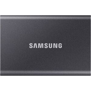 Samsung - T7 2TB External USB 3.2 Gen 2 Portable SSD with Hardware Encryption - Titan Gray Samsung - T7 2TB External USB 3.2 Gen 2 Portable SSD with Hardware Encryption - Titan Gray