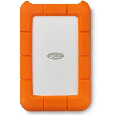 LaCie - Rugged 1TB External USB-C, USB 3.1 Gen 1 Portable Hard Drive - Orange/Silver LaCie - Rugged 1TB External USB-C, USB 3.1 Gen 1 Portable Hard Drive - Orange/Silver