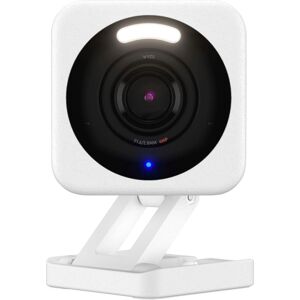 Smart Security Camera Wyze Cam v4 - 2.5K QHD Indoor/Outdoor WiFi Security Camera w/ Color Night Vision & Motion Alerts - White Smart Security Camera Wyze Cam v4 - 2.5K QHD Indoor/Outdoor WiFi Security Camera w/ Color Night Vision & Motion Alerts - White