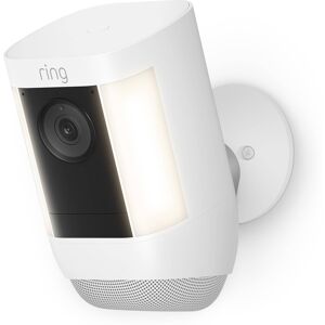 Spotlight Cam Pro, Battery with 2K Video and Ring Vision, LED Lights, Dual-Band Wifi, and 3D Motion Detection - White Spotlight Cam Pro, Battery with 2K Video and Ring Vision, LED Lights, Dual-Band Wifi, and 3D Motion Detection - White