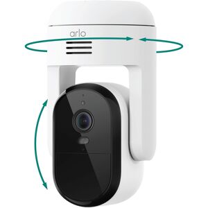 Arlo - Essential Pan Tilt Outdoor Security Camera 2K (2025 Release) - Wired Plug-In Powered, 1-Cam - White Arlo - Essential Pan Tilt Outdoor Security Camera 2K (2025 Release) - Wired Plug-In Powered, 1-Cam - White