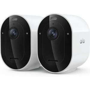 Arlo - Pro Outdoor Security Camera 2K HDR (6th Gen, 2025 Release) - Wireless, Rechargeable Battery, 2-Cam - White Arlo - Pro Outdoor Security Camera 2K HDR (6th Gen, 2025 Release) - Wireless, Rechargeable Battery, 2-Cam - White