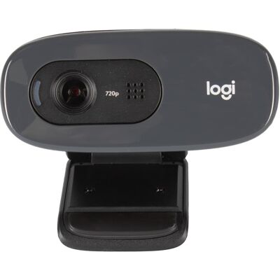 Logitech - C270 Desktop or Laptop Webcam, HD 720p Widescreen for Video Calling and Recording - Black Logitech - C270 Desktop or Laptop Webcam, HD 720p Widescreen for Video Calling and Recording - Black