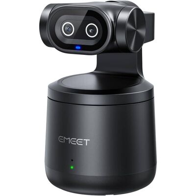 EMEET - PIXY Wireless 4K Dual-Lens AI Tracking PTZ Streaming Camera with 1/2.55" Sensor, Gesture Control, Multi-Camera Liv EMEET - PIXY Wireless 4K Dual-Lens AI Tracking PTZ Streaming Camera with 1/2.55" Sensor, Gesture Control, Multi-Camera Liv