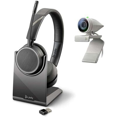Poly - Studio P5 Webcam with Voyager 4220 UC Headset Kit Poly - Studio P5 Webcam with Voyager 4220 UC Headset Kit