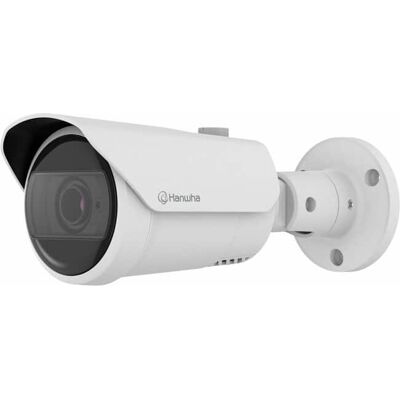Samsung - Hanwha QNO-C9083R 8 Megapixel 4K Network Camera - Bullet - White - 98.43 ft Infrared Night Vision - H.265 - Color Samsung - Hanwha QNO-C9083R 8 Megapixel 4K Network Camera - Bullet - White - 98.43 ft Infrared Night Vision - H.265 - Color