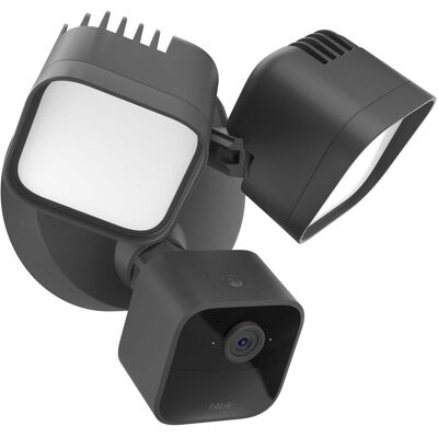 Blink - Wired Floodlight Camera - Smart security camera, 2600 lumens, HD live view, enhanced motion detection – 1 camera - Black Blink - Wired Floodlight Camera - Smart security camera, 2600 lumens, HD live view, enhanced motion detection – 1 camera - Black