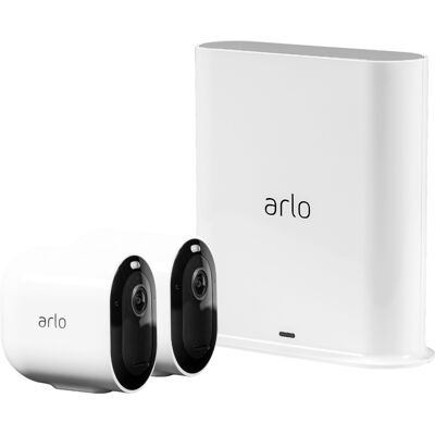 Arlo - Pro 3 2-Camera Indoor/Outdoor Wire-Free 2K HDR Security Camera System - White Arlo - Pro 3 2-Camera Indoor/Outdoor Wire-Free 2K HDR Security Camera System - White