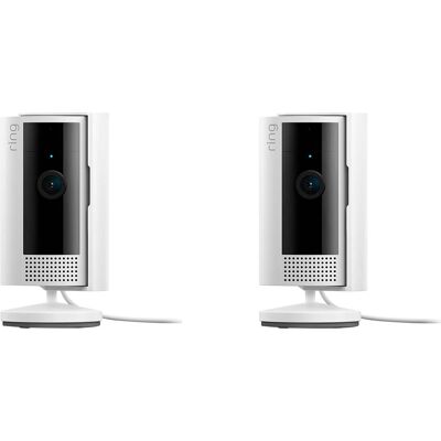 Ring - 2-Pack Indoor Plug-In 1080p Security Camera (2nd-Generation) with Privacy Cover - White Ring - 2-Pack Indoor Plug-In 1080p Security Camera (2nd-Generation) with Privacy Cover - White