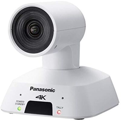 Panasonic - AW-UE4WG Compact Ultra Wide Angle 4K Integrated PTZ Indoor Camera, 4x Optical Zoom, HDMI, USB, POE, 111 Degree - White Panasonic - AW-UE4WG Compact Ultra Wide Angle 4K Integrated PTZ Indoor Camera, 4x Optical Zoom, HDMI, USB, POE, 111 Degree - White