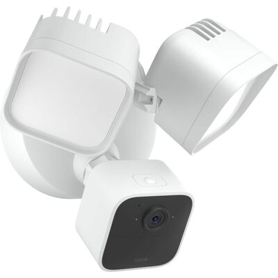 Blink - Wired Floodlight Camera - Smart security camera, 2600 lumens, HD live view, enhanced motion detection – 1 camera - White Blink - Wired Floodlight Camera - Smart security camera, 2600 lumens, HD live view, enhanced motion detection – 1 camera - White