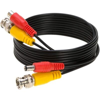 Cables Direct Online - 75FT Premade BNC Video Power Cable Extension Wire for CCTV, Security Camera DVR Surveillance System Plug & Play Cord - Black Cables Direct Online - 75FT Premade BNC Video Power Cable Extension Wire for CCTV, Security Camera DVR Surveillance System Plug & Play Cord - Black