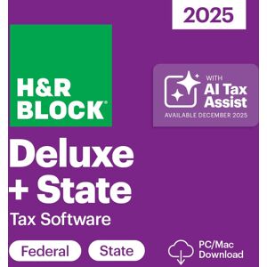 H&R Block - Tax Software Deluxe + State 2025 - Windows, Mac OS H&R Block - Tax Software Deluxe + State 2025 - Windows, Mac OS