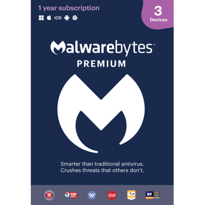 Malwarebytes - Premium - 3 Device / 1 Year - Key Card - Windows Malwarebytes - Premium - 3 Device / 1 Year - Key Card - Windows