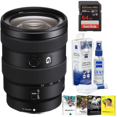 Sony - E 16-55mm f/2.8 G Lens with Software Suite and Accessory Bundle Sony - E 16-55mm f/2.8 G Lens with Software Suite and Accessory Bundle