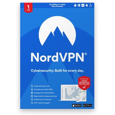 NordVPN - VPN Software (1-Year Subscription) - Android, Mac OS, Windows, Apple iOS NordVPN - VPN Software (1-Year Subscription) - Android, Mac OS, Windows, Apple iOS