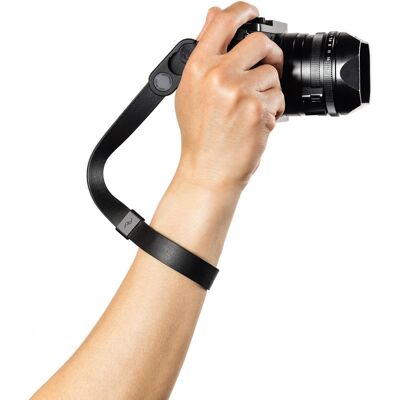Peak Design - Cuff Leather Camera Strap Wrist - Black Peak Design - Cuff Leather Camera Strap Wrist - Black