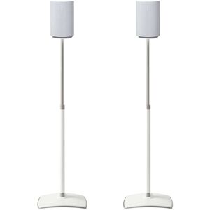 Sanus - Height-Adjustable Speaker Stands for Sonos Era 100 - Pair - White Sanus - Height-Adjustable Speaker Stands for Sonos Era 100 - Pair - White