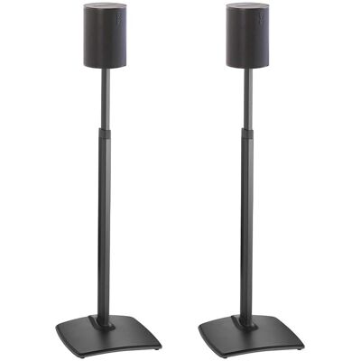 Sanus - Height-Adjustable Speaker Stands for Sonos Era 100 - Pair - Black Sanus - Height-Adjustable Speaker Stands for Sonos Era 100 - Pair - Black