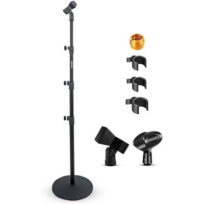 5 CORE - Mic Stand Floor Adjustable Round Base Universal Metal Microphone Stands-MS RBL 3T 5 CORE - Mic Stand Floor Adjustable Round Base Universal Metal Microphone Stands-MS RBL 3T