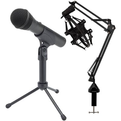 Samson - Q2U USB Microphone Recording and Podcasting Pack and Shock Mount Bundle Samson - Q2U USB Microphone Recording and Podcasting Pack and Shock Mount Bundle