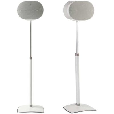 Sanus - Height-Adjustable Speaker Stands for Sonos Era 300 - Pair - White Sanus - Height-Adjustable Speaker Stands for Sonos Era 300 - Pair - White