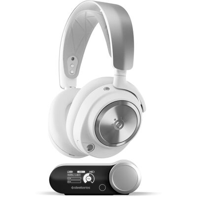 SteelSeries - Arctis Nova Pro Wireless Over-the-Ear Multi Gaming Headset with 2.4Ghz/Bluetooth for PS5, PS4, PC, and Switch - White SteelSeries - Arctis Nova Pro Wireless Over-the-Ear Multi Gaming Headset with 2.4Ghz/Bluetooth for PS5, PS4, PC, and Switch - White