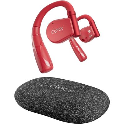 Cleer - ARC II Sport Open-Ear Earbuds – Dual Mic, 35Hr Playtime, Sweat-Resistant, Secure Fit, EQ Presets - Red Cleer - ARC II Sport Open-Ear Earbuds – Dual Mic, 35Hr Playtime, Sweat-Resistant, Secure Fit, EQ Presets - Red