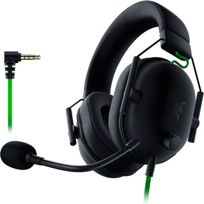 Razer - BlackShark V2 X Wired Over-the-Ear Gaming Headset for PC, PS5, PS4, Switch, Xbox X S, and Xbox One - Black Razer - BlackShark V2 X Wired Over-the-Ear Gaming Headset for PC, PS5, PS4, Switch, Xbox X S, and Xbox One - Black