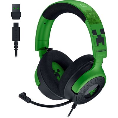 Razer - Kraken V4 X Wired Over-the-Ear Gaming Headset for PC, Mac, Playstation, Nintendo Switch, Steam Deck, Mobile, and Tablet - Minecraft Edition Razer - Kraken V4 X Wired Over-the-Ear Gaming Headset for PC, Mac, Playstation, Nintendo Switch, Steam Deck, Mobile, and Tablet - Minecraft Edition