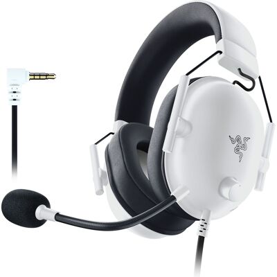 Razer - BlackShark V2 X Wired Over-the-Ear Gaming Headset for PC, PS5, PS4, Switch, Xbox X S, and Xbox One - White Razer - BlackShark V2 X Wired Over-the-Ear Gaming Headset for PC, PS5, PS4, Switch, Xbox X S, and Xbox One - White