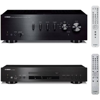Yamaha - CD-S303 CD Player with MP3/WMA/LPCM/FLAC/USB Compatibility with A-S301 Integrated Amplifier - Black Yamaha - CD-S303 CD Player with MP3/WMA/LPCM/FLAC/USB Compatibility with A-S301 Integrated Amplifier - Black