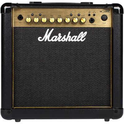 Marshall - MG15GFX 15W Combo Guitar Amp with Digital Effects / Reverb and 3-band EQ - Black Marshall - MG15GFX 15W Combo Guitar Amp with Digital Effects / Reverb and 3-band EQ - Black