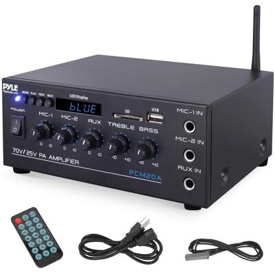 Pyle - 25V/70V PA Amplifier - Black Pyle - 25V/70V PA Amplifier - Black